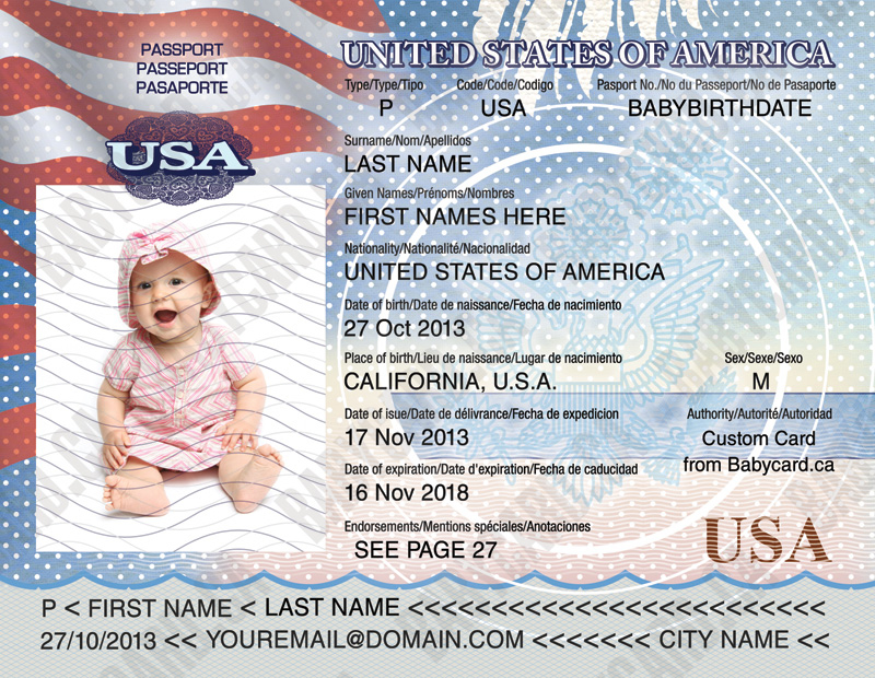 Infant Passport Inside
