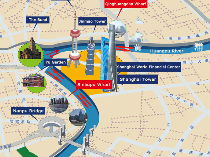 Huangpu River Cruise Route Map