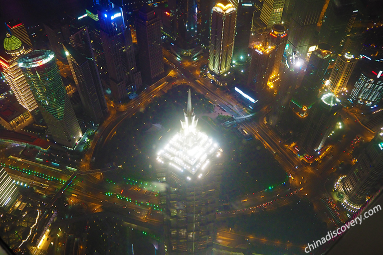 Shanghai Nightscape from Shanghai World Financial Center Shanghai World Financial Center - Shanghai Night View