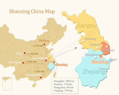 Shaoxing China Map