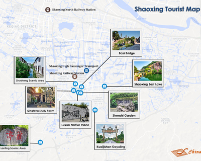 Shaoxing Map - Shaoxing Tourist Map