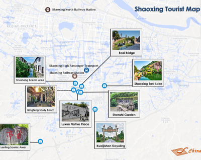 Shaoxing Tourist Map