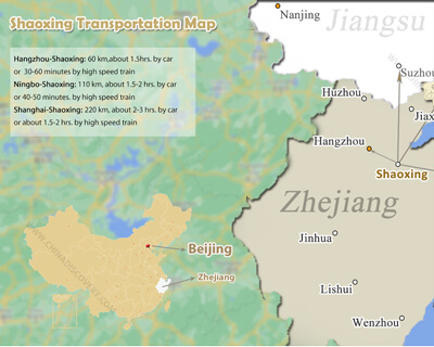 Shaoxing Map - Shaoxing Transportation Map