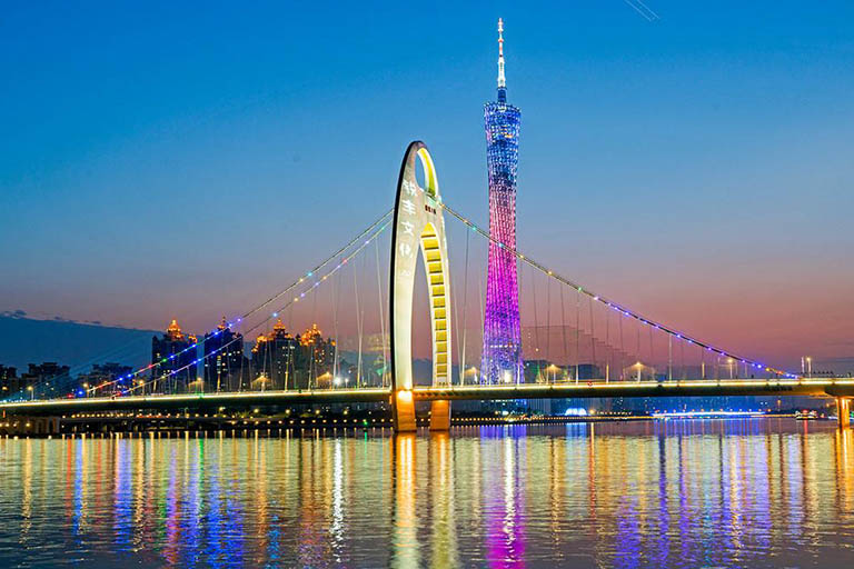 Night View of Canton Tower Guangzhou Tour