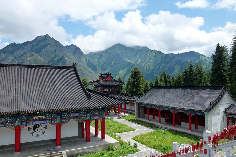 Fushou Temple Tianchi Lake of Tianshan Mountains