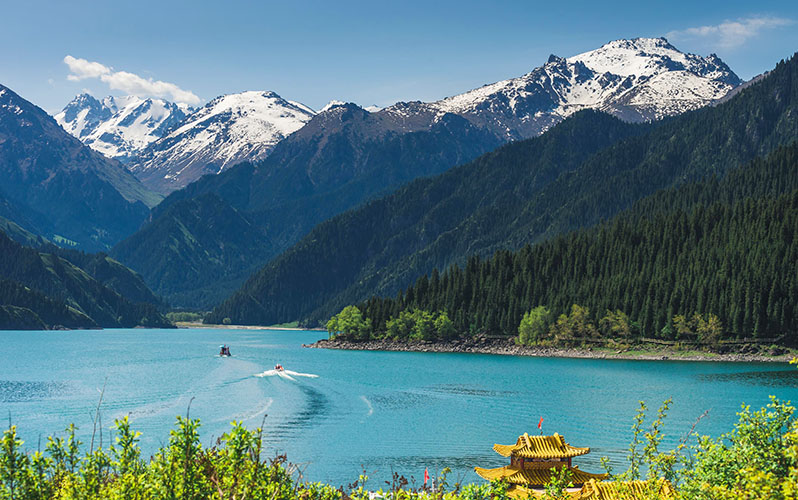 Tianchi Lake of Tianshan Mountain