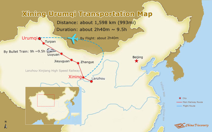 Xining to Urumqi