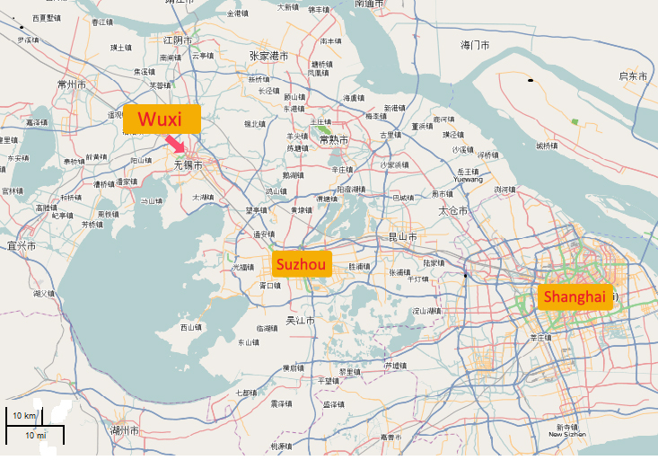 wuxi tourist map