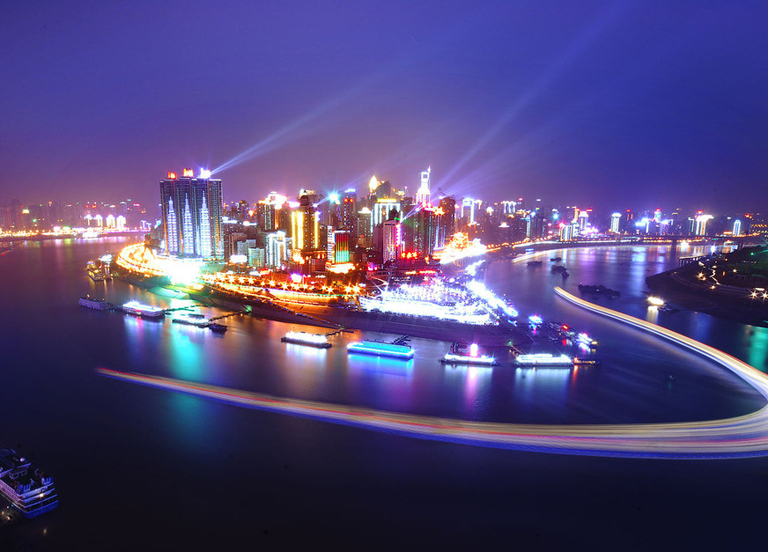 Chongqing Chaotianmen Dock nightview
