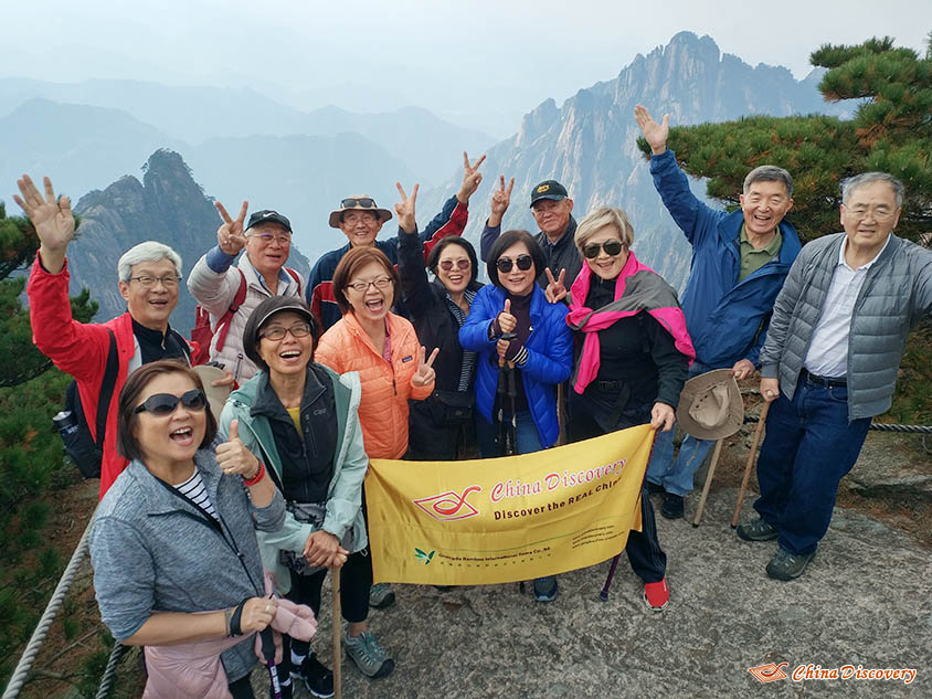 Mr. Ban's Group at Yellow Mountain, Tour Customized by Vivien