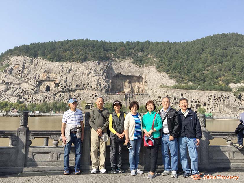 Mr. Ban's Group Visited Longmen Grottoes in Luoyang, Tour Customized by Vivien