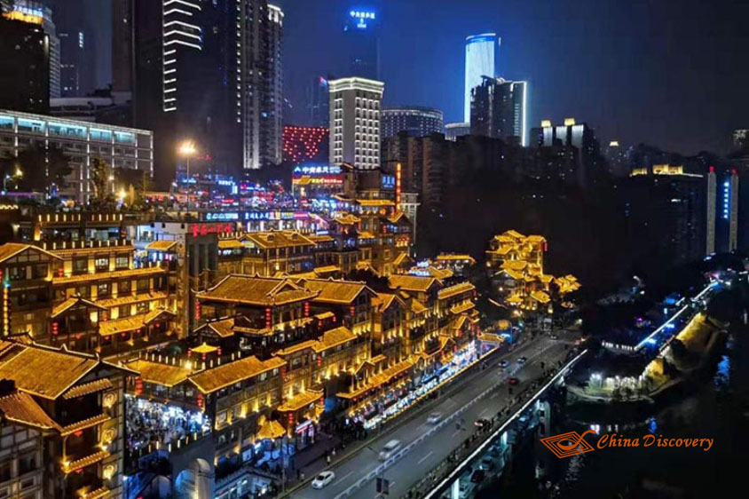 Chongqing Nightscape Four Days Yangtze River Cruise