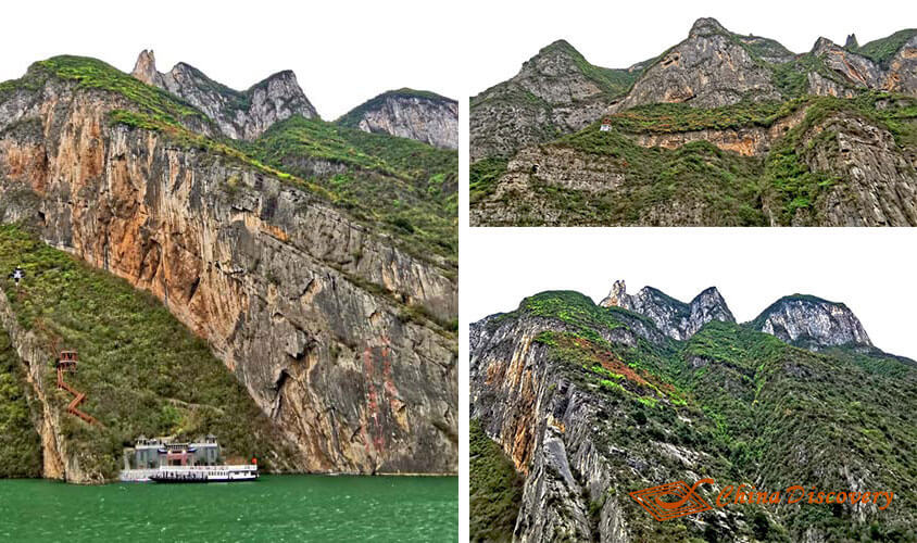 Amazing Peaks on Shennv Stream Downstream Yangtze River Cruise Tour