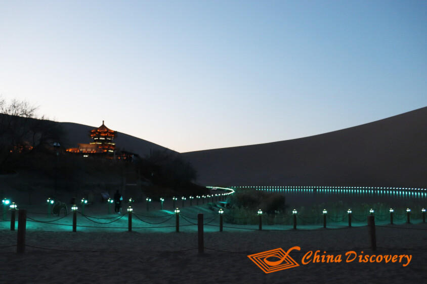 Crescent Lake Nightview 8 Days Silk Road Trip Story