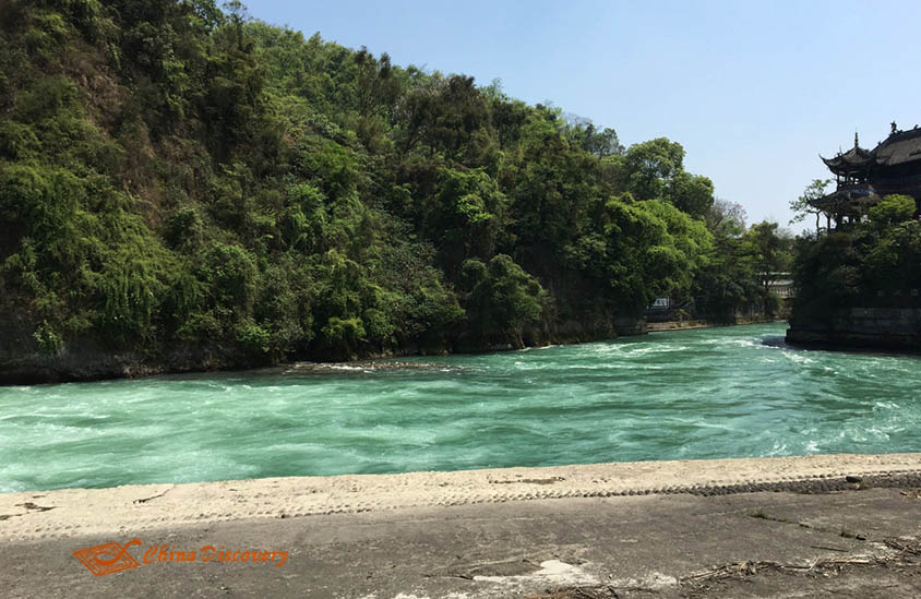 Baopingkou - Water Inflow Gate of Dujiangyan Irrigation System Dujiangyan Irrigation System