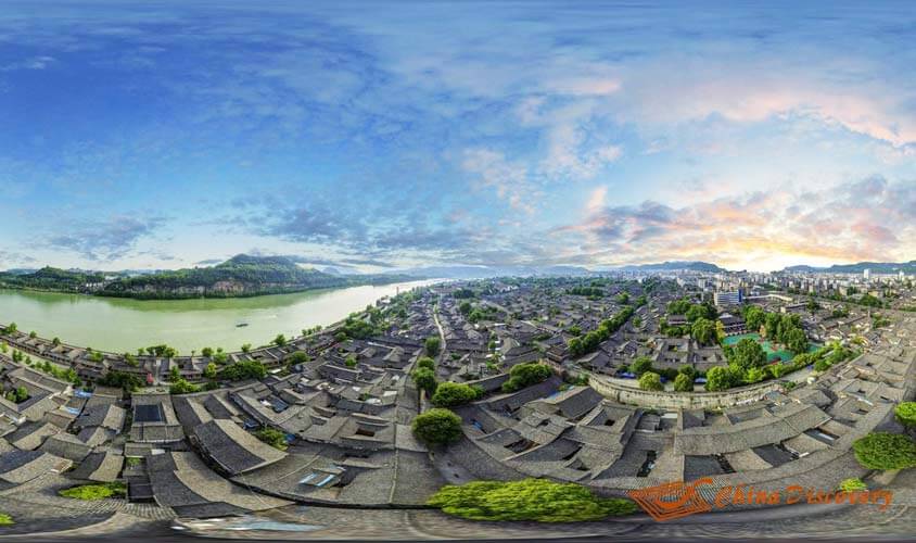Panoramic View of Langzhong Langzhong Tour