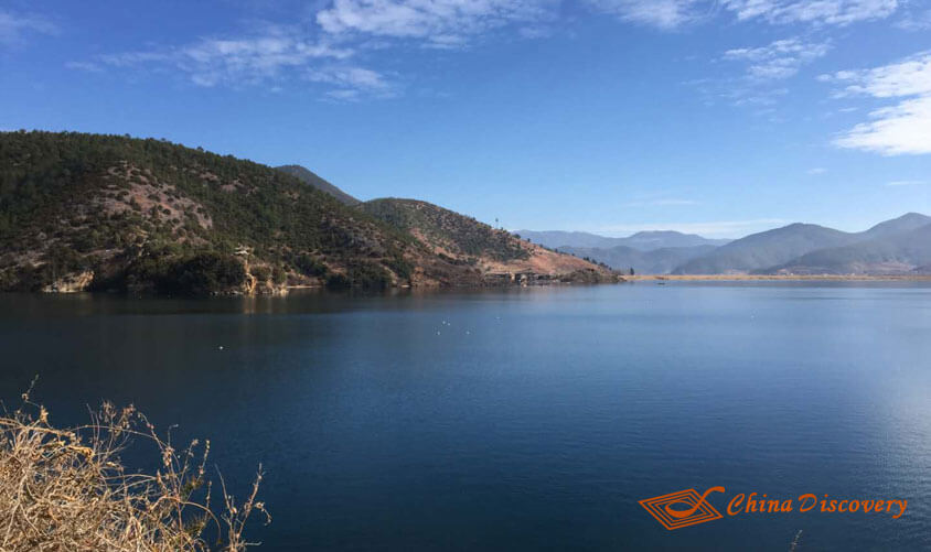 Lugu Lake view from the Island Yunnan Tour