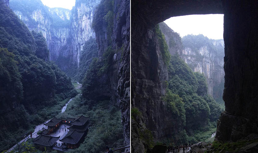 Three Natural Bridges Scenic Area in Wulong, Chongqing