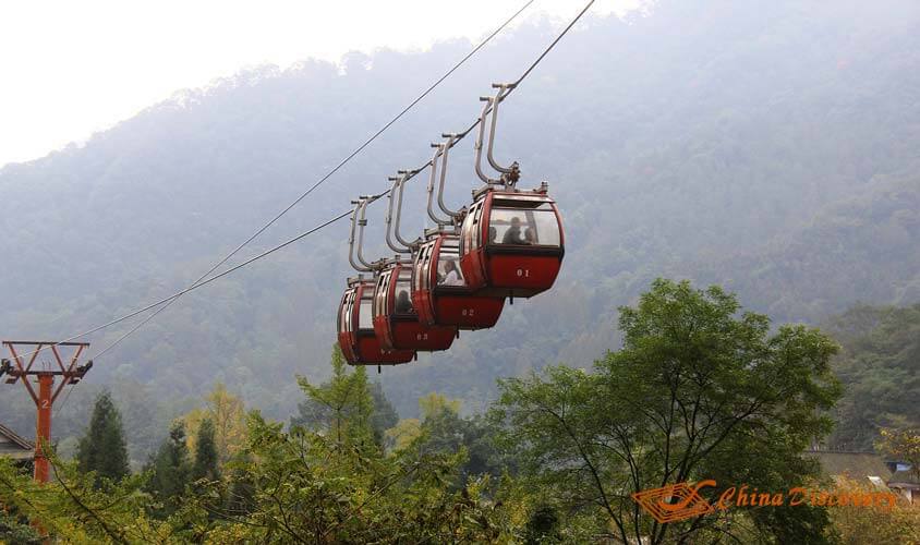 Cable Cars in Qingcheng Mountain Mount Qingcheng