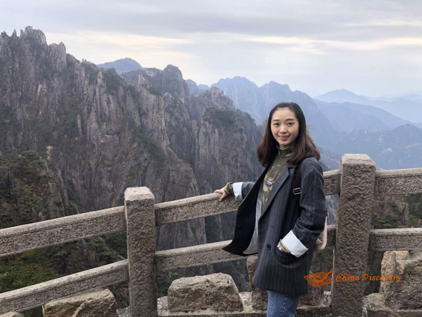 Wendy at Mt. Huangshan Four Days Yangtze River Cruise