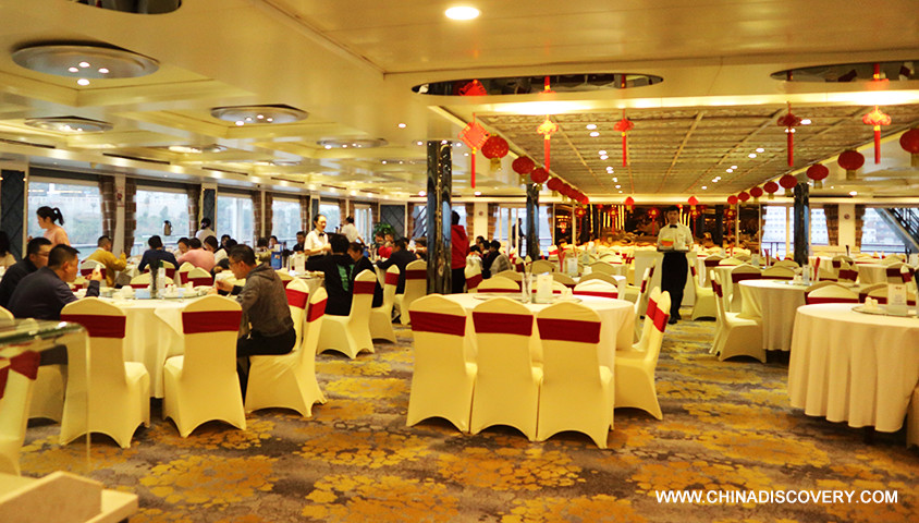 'Dining Hall at Victoria Jenna Five Days Yangtze River Cruise