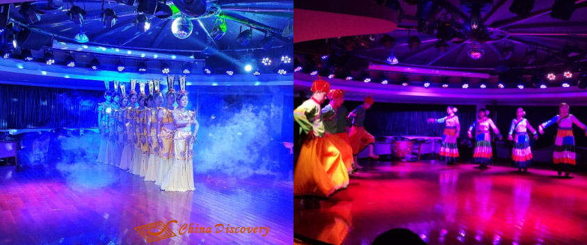 Enjoying the Show on Victoria Jenna Five Days Yangtze River Cruise