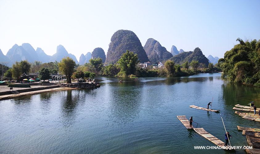 Scenery Along the Yulong River Guilin Trip Blog