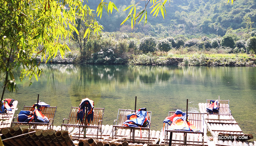 Yulong River Bamboo Raft Pier Guilin Trip Blog