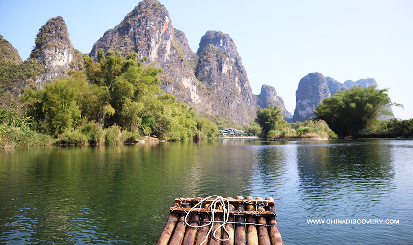 Enjoy Yulong River Scenery on the Bamboo Raft Guilin Trip Blog