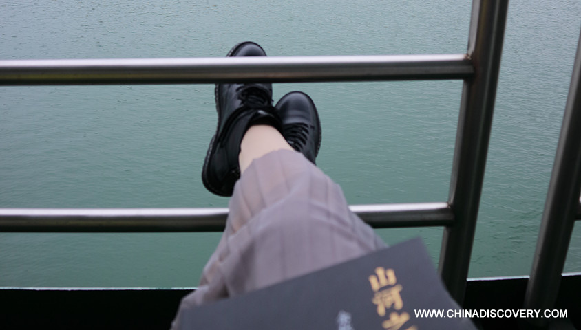 Reading a Book in the Morning Five Days Yangtze River Cruise