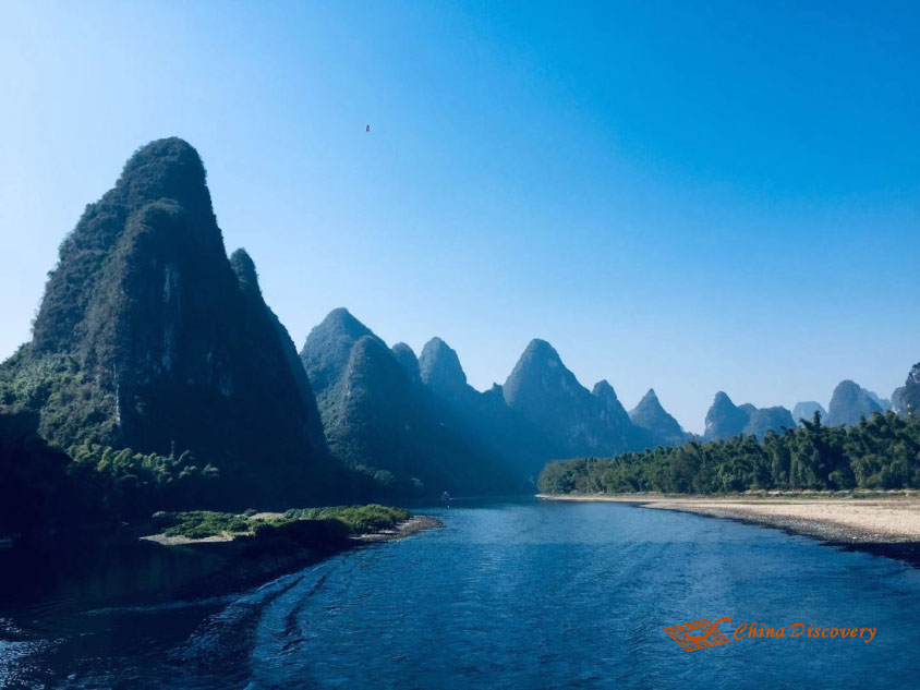 The Scenery Printed on CNY 20 Cash Chengdu to Guilin Trip