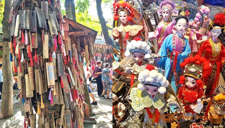 Blessing Wooden Boards and Peking Opera Dolls Huanglongxi Tour