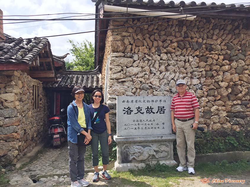 Mr. Maa and His Family at the Former Residence of Joseph Rock, Tour Customized by Vivien