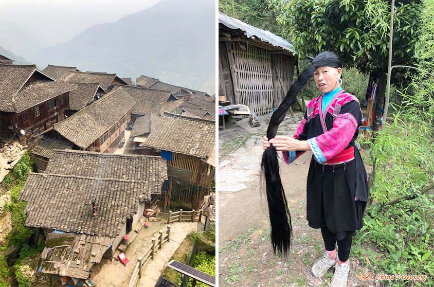 Ancient Zhuang Village and the Yao Minority Long-Hair Woman in Longji, Photo Shared by Sommer, Tour Customized by Johnson