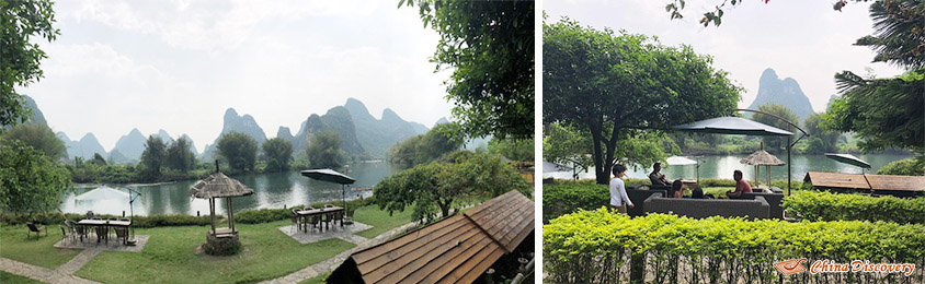 Sommer Family Spent a Leisure Time at Yangshou Mountain Retreat with Yulong River Flowing Alongside, Photo Shared by Sommer, Tour Customized by Johnson