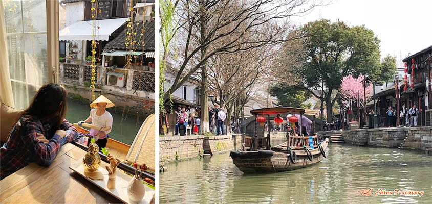 Say Hello to the Boatman at Zhujiajiao Ancient Town in Shanghai, Photo Shared by Sommer, Tour Customized by Johnson