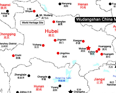 Wudang Mountain Map