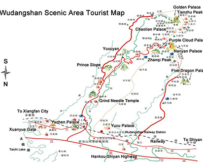 Wudang Mountain Map