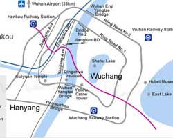 Wuhan Attraction Map