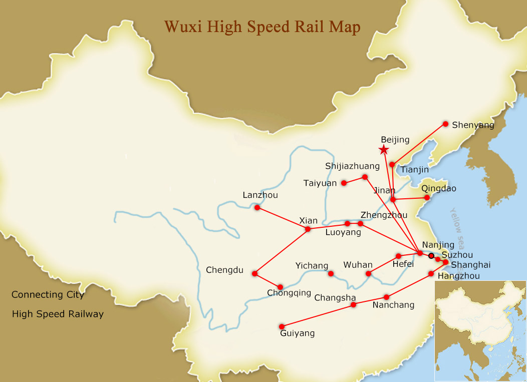 Wuxi Railways Map