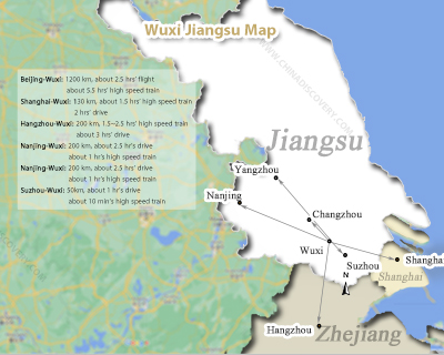 Wuxi Jiangsu Location Map