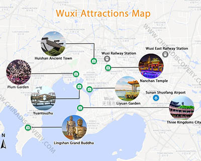 wuxi tourist map