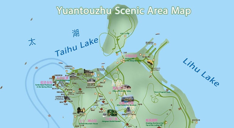 Yuantouzhu Location Map