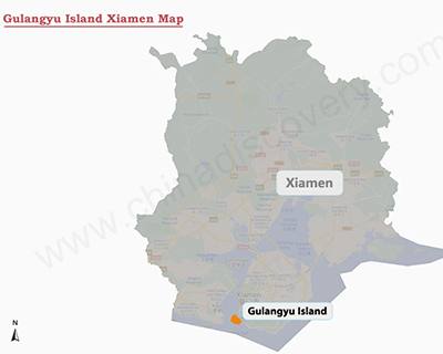 Gulangyu Island Xiamen Map