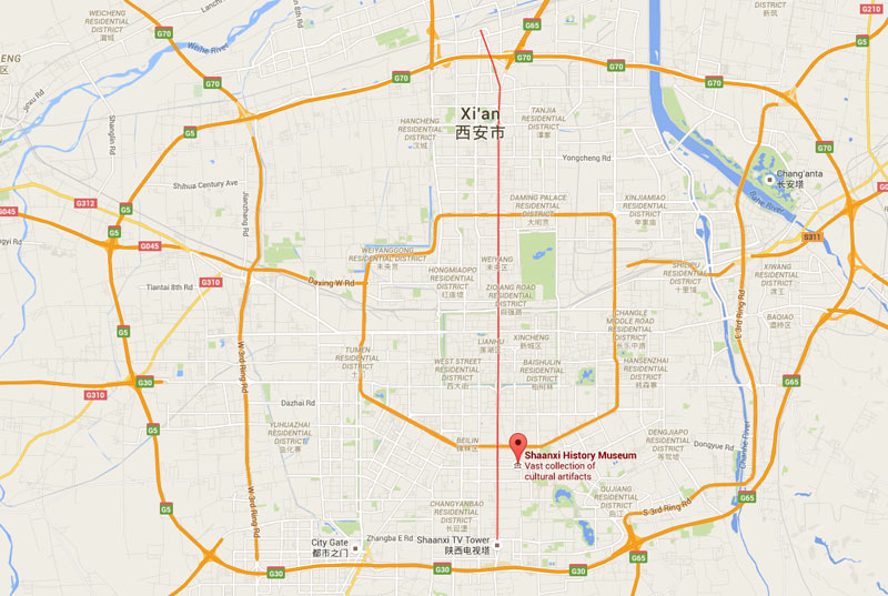 Shaanxi History Museum Location Map