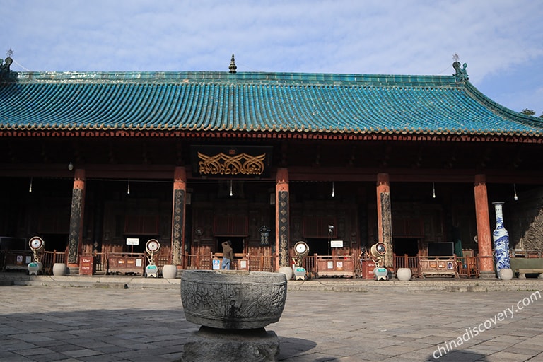 Pray Hall in Great Mosque Xian Great Mosque Xian