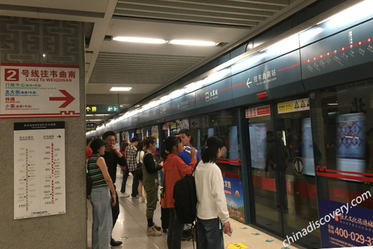 Xian Subway Line 4 Xian North Railway Station to Downtown