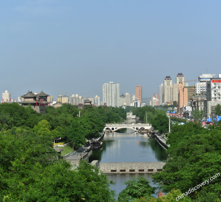Xian Cityscape in Spring