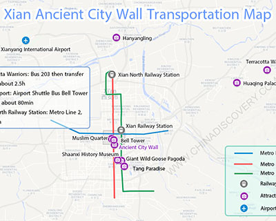 Xian Tourist Map