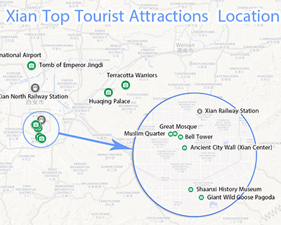 Xian Tourist Map